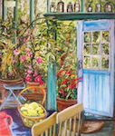 Blue Door - A painting by Colette OBrien