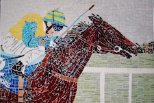 CURRAGH RACES - A mosaic by Colette OBrien