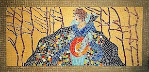 Josephine and that Coat - A mosaic by Colette OBrien